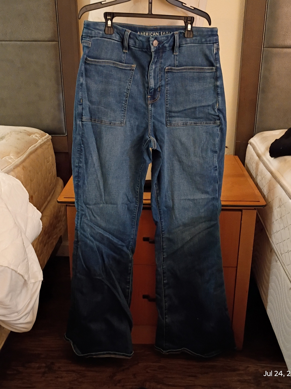 American Eagle Outfitters Dark Blue Flare Jeans